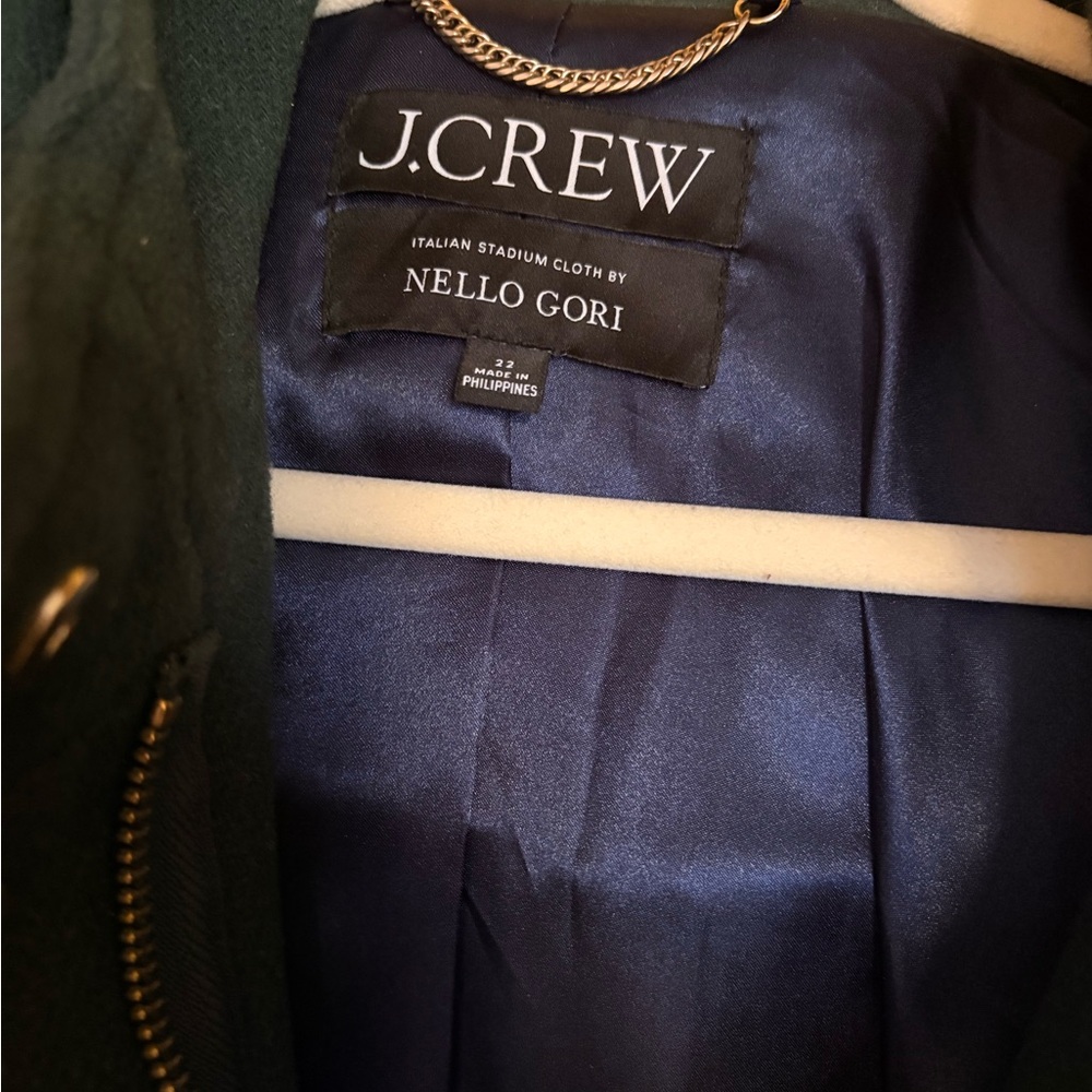Chateau parka in Italian stadium-cloth wool (J Crew) Sz 22 - Picture 3 of 7